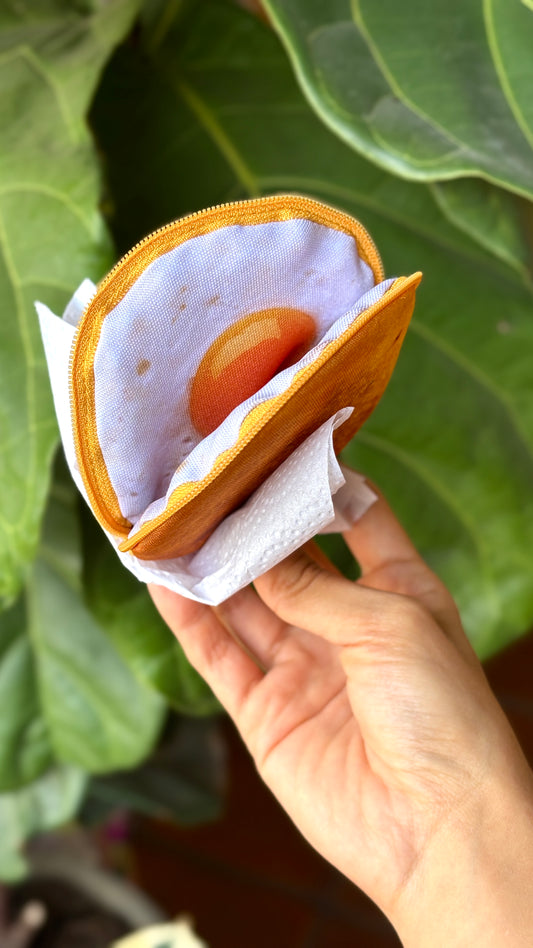 Monedero arepa de huevo